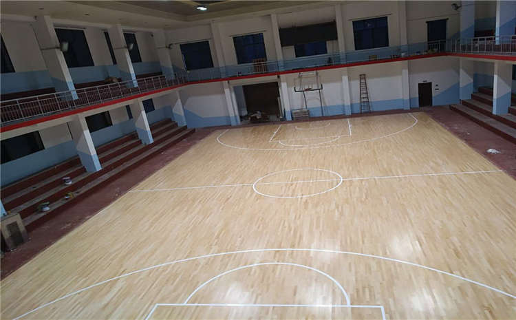 歐氏橡膠木舞臺運動木地板板式龍骨結構