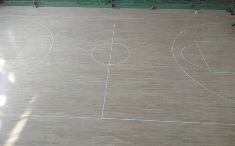 歐氏硬木企口籃球館木地板批發價格