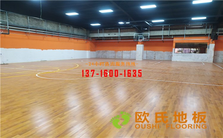 江蘇南京金盛**家居體育館木地板案例——歐氏運動木地板廠家