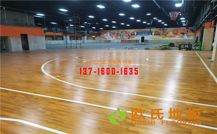 江蘇南京金盛**家居體育館木地板案例——歐氏運動木地板廠家