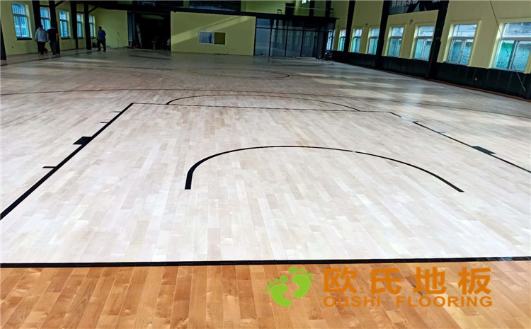 山西太原市小店區寇莊北街5-1號籃球館木地板案例—歐氏運動木地板廠家