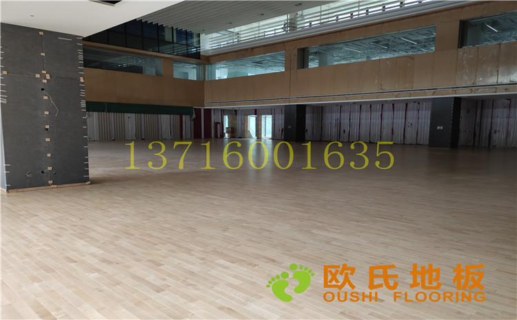 杭州26號(hào)地塊商務(wù)金融籃球場(chǎng)木地板案例-歐氏運(yùn)動(dòng)木地板廠家